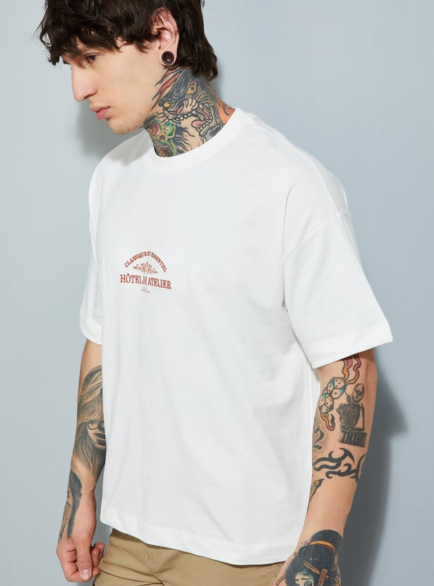 Stylish Men’s Printed Boxy Fit T-Shirt with Modern Graphic Prints and Soft Fabric