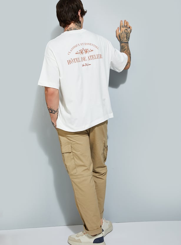 Stylish Men’s Printed Boxy Fit T-Shirt with Modern Graphic Prints and Soft Fabric