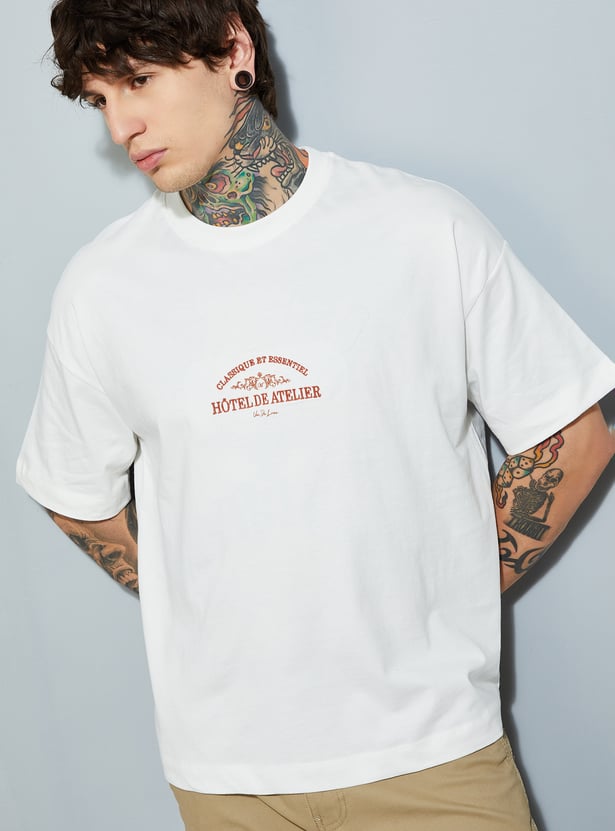 Stylish Men’s Printed Boxy Fit T-Shirt with Modern Graphic Prints and Soft Fabric