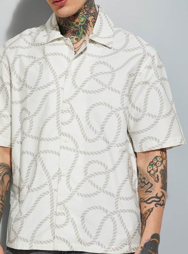 Classic Men’s Printed Relaxed Fit Shirt