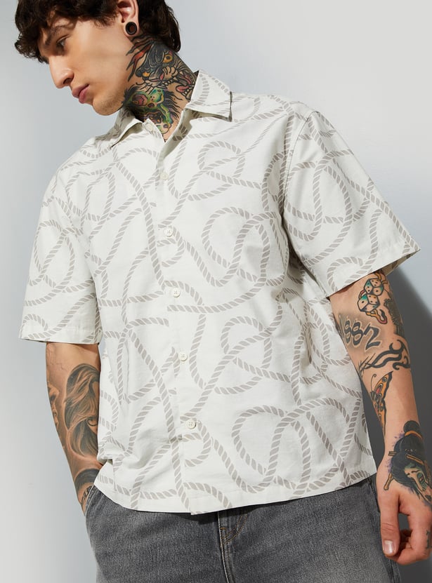 Classic Men’s Printed Relaxed Fit Shirt