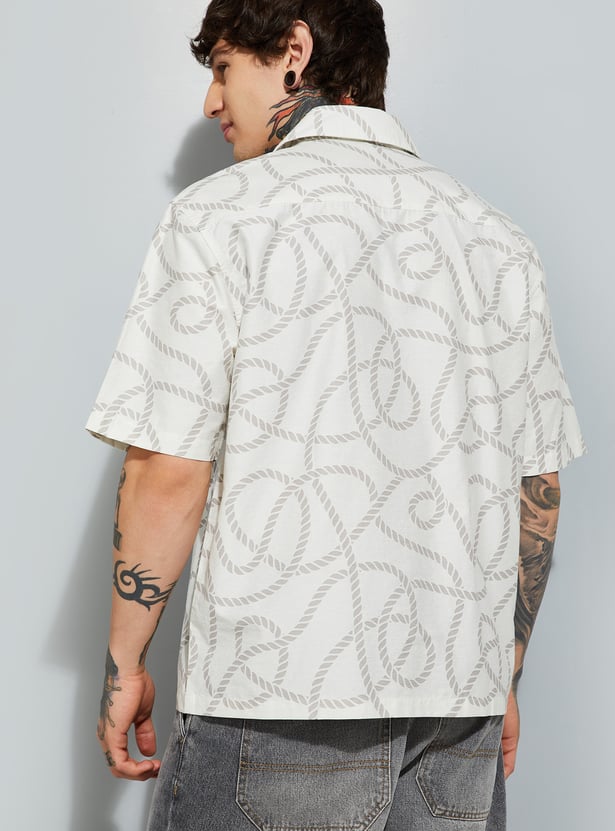 Classic Men’s Printed Relaxed Fit Shirt