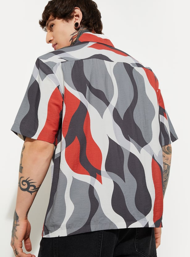 Men’s Printed Relaxed Fit Shirt with Elegant Design, Comfortable Fit, and Everyday Style Appeal