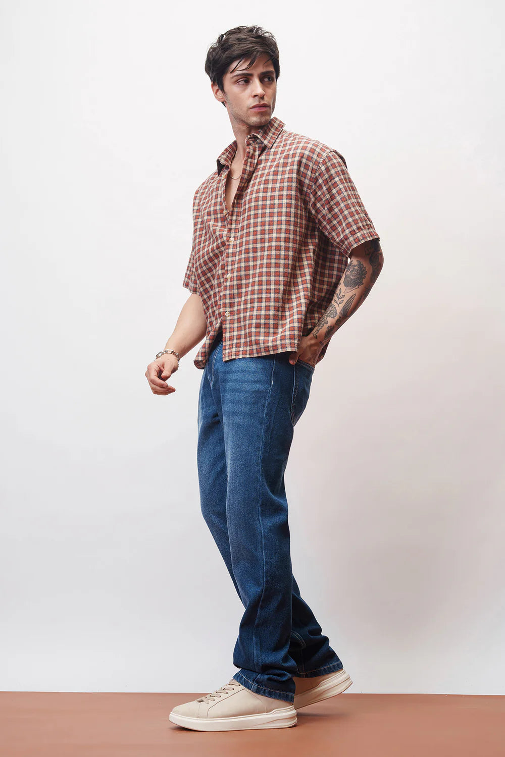 Lightweight Endless Blue Men’s Straight Jeans for Flexible, All-Day Comfort