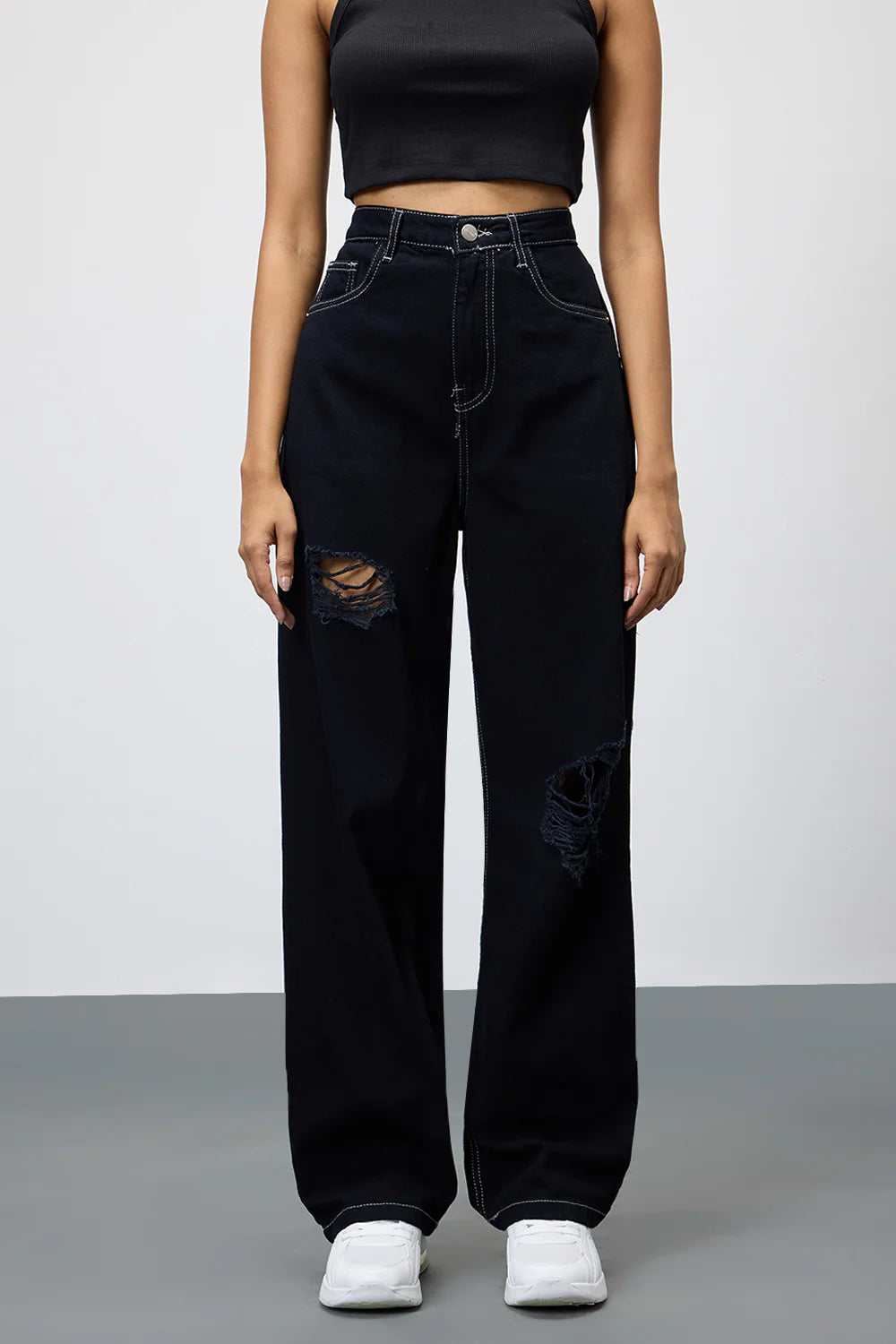 Shadow Black Women’s Straight Leg Jeans