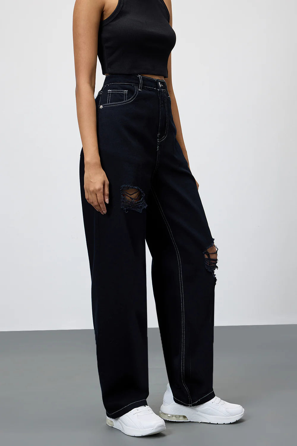 Shadow Black Women’s Straight Leg Jeans