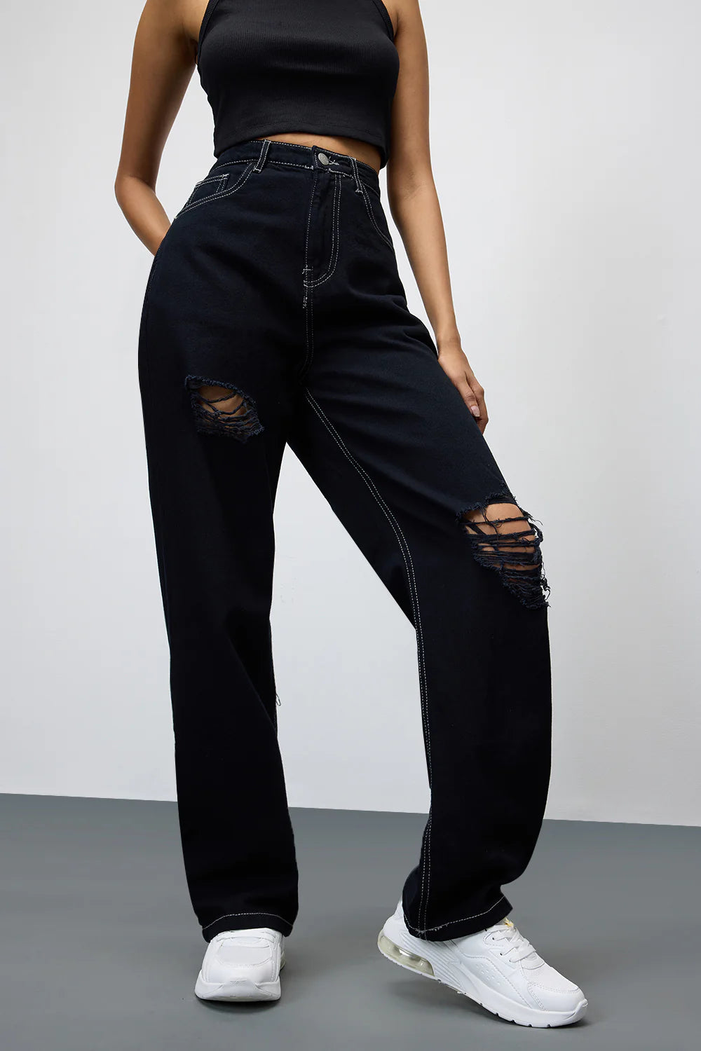 Shadow Black Women’s Straight Leg Jeans