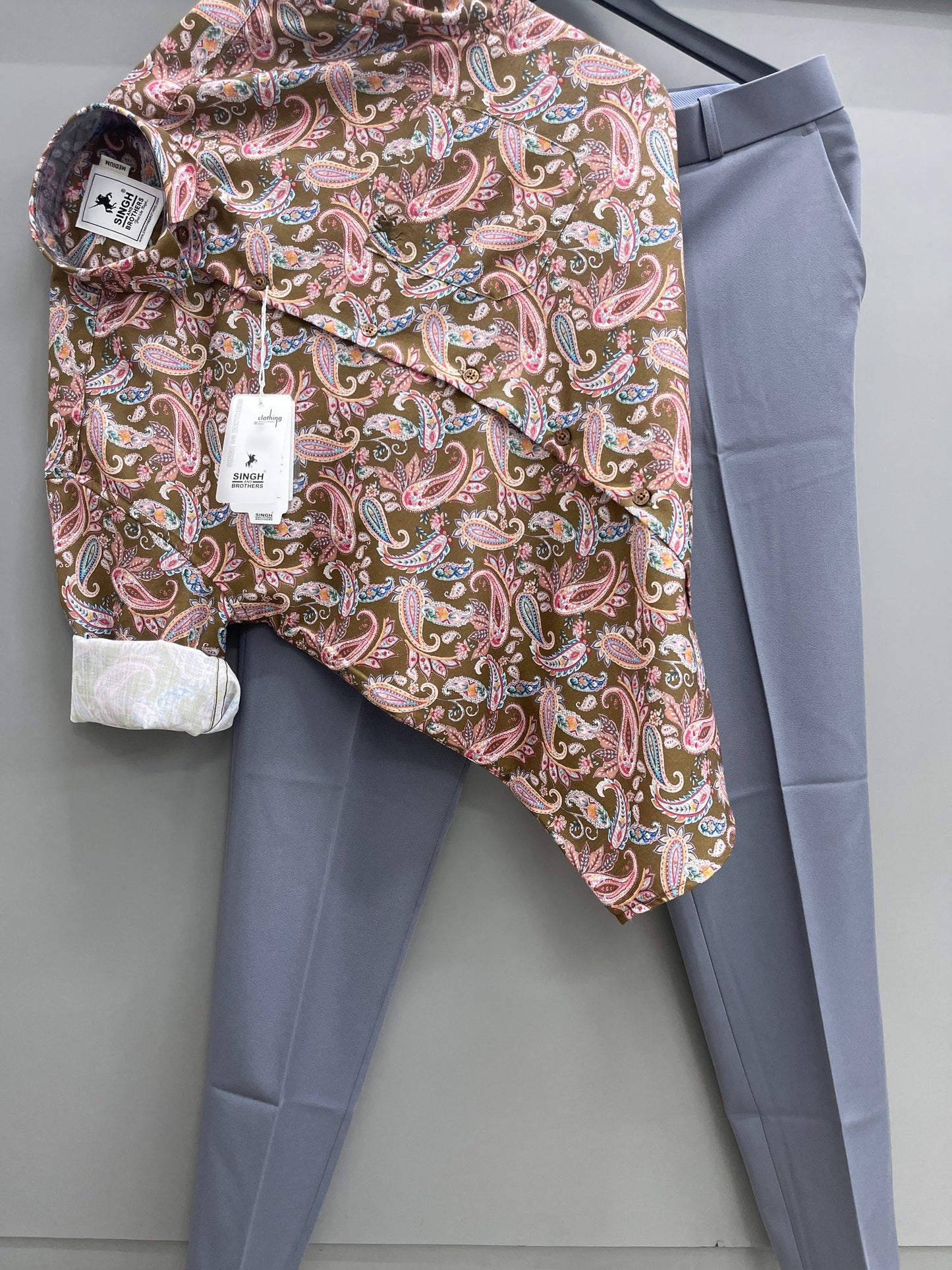 Classic Printed Shirt with Matching Pant