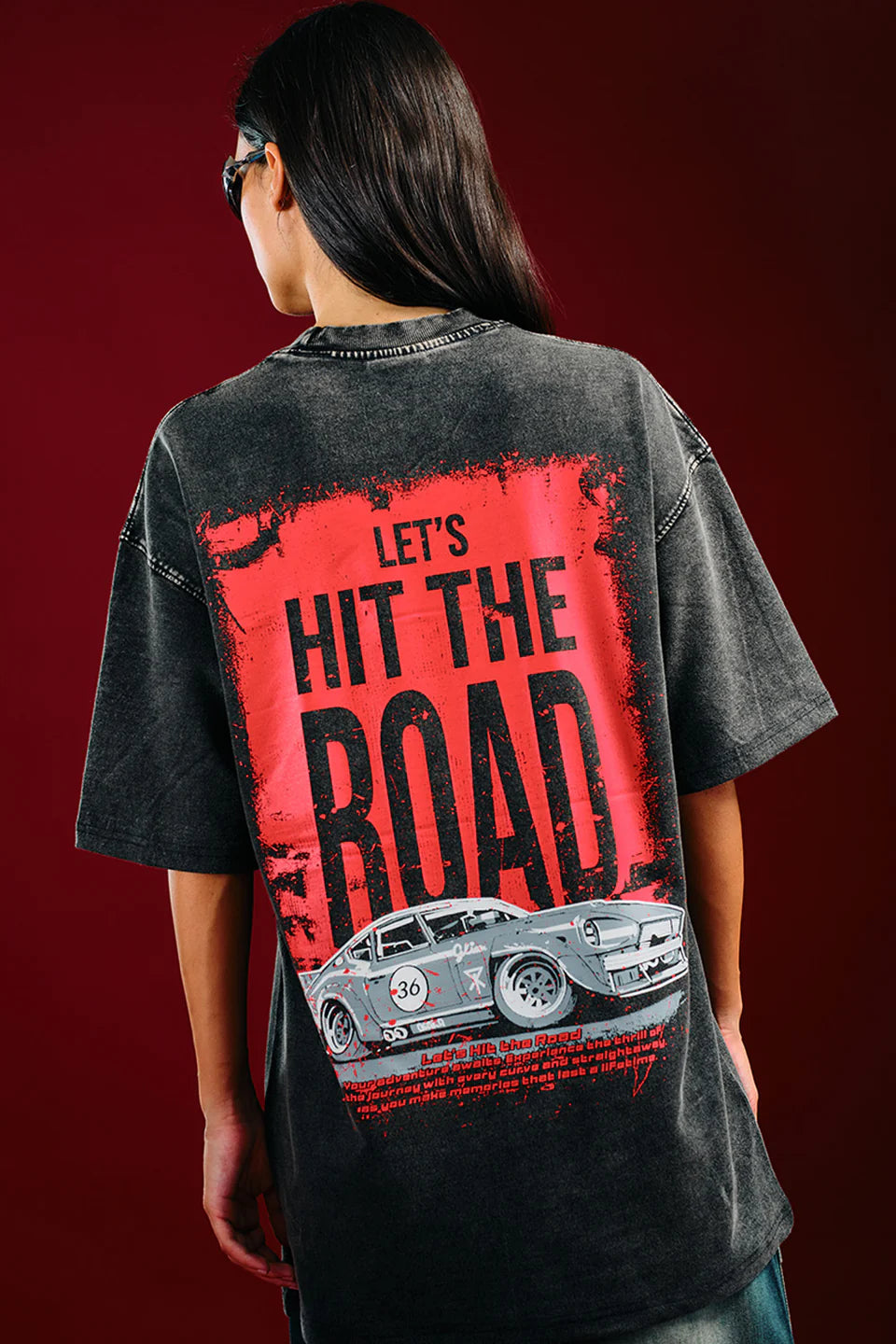Women’s Asphalt Legend Oversized T-Shirt with Trendy Streetwear Design and Comfortable Fit