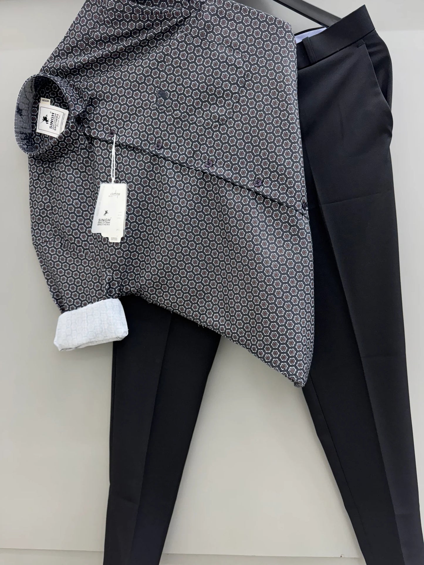 Elegant Linen Shirt with Coordinated Linen Pant Set for Summer and Ethnic Occasions