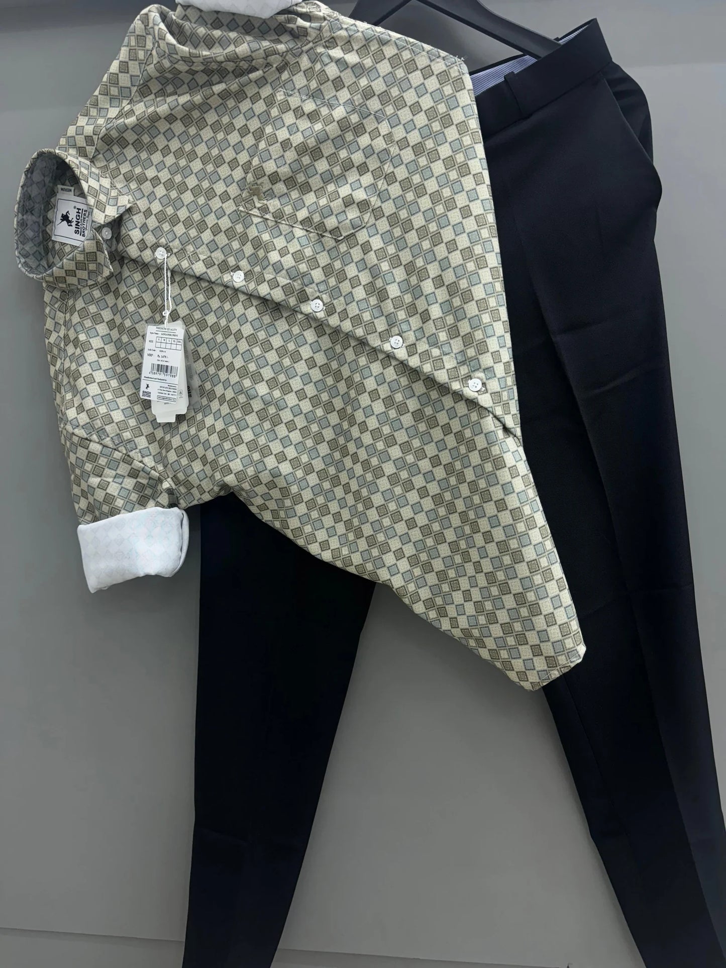 Classic Printed Shirt with Coordinated Pant