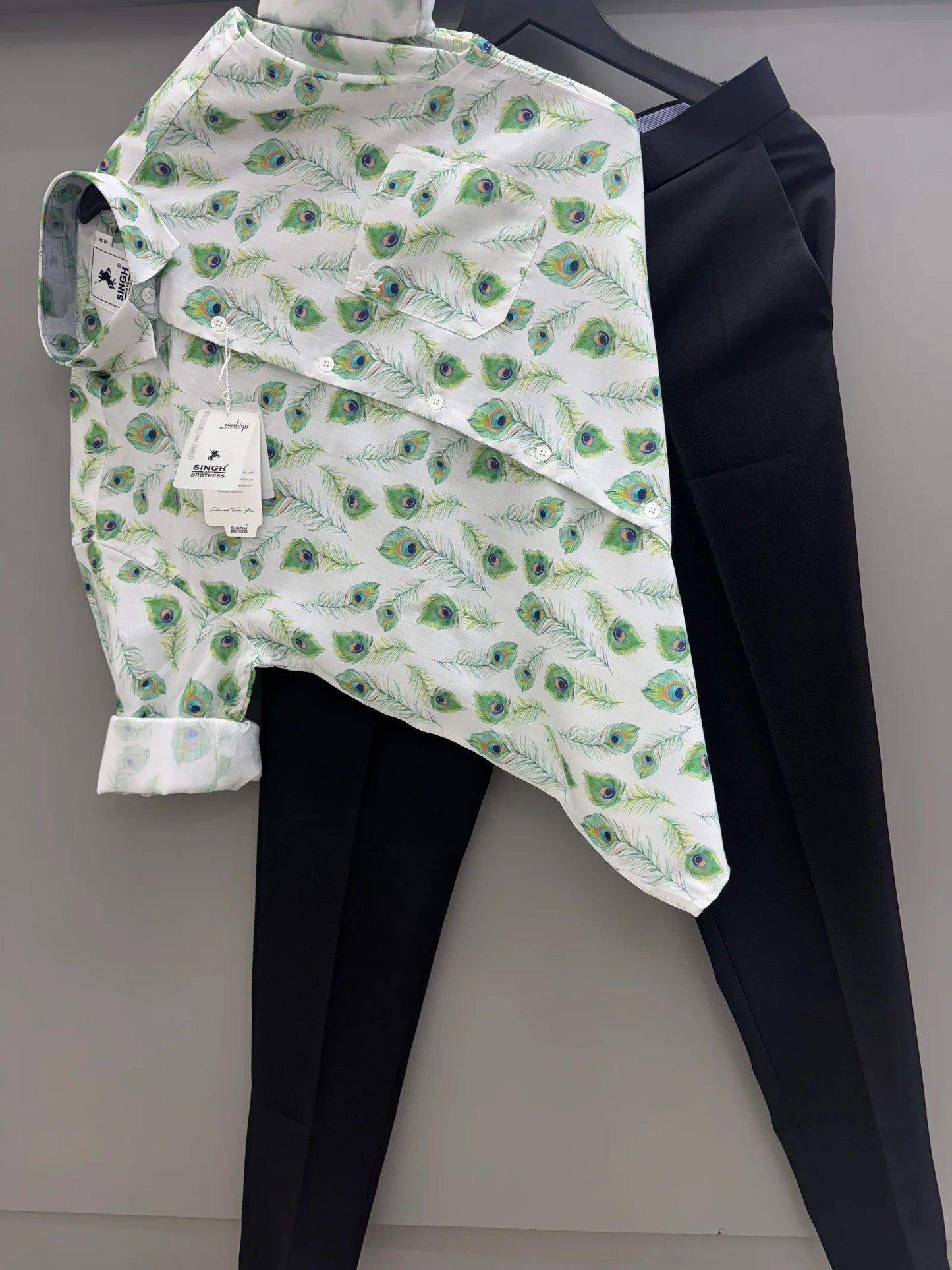 Men’s Printed Shirt with Matching Pant for Stylish Casual