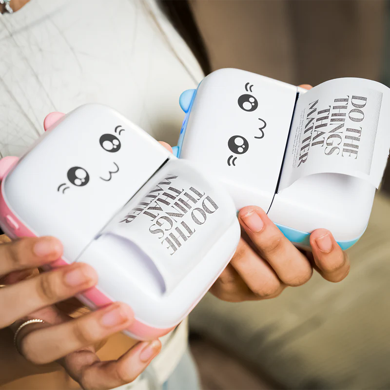 Wireless Bluetooth Thermal Printer with Ink-Free Technology for Labels, Photos, and Notes Compatible with Smartphones
