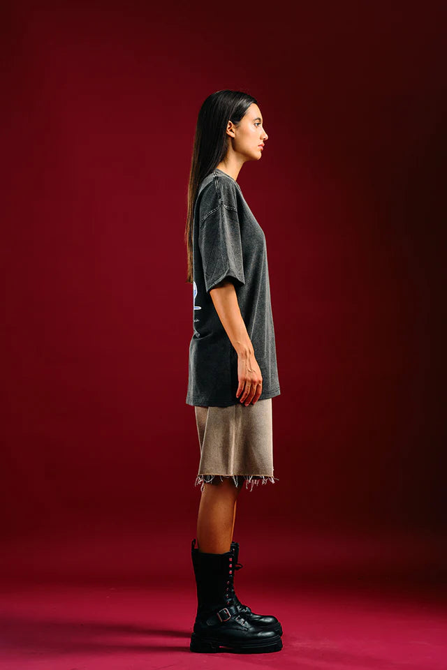 Women’s Not Hot Oversized T-Shirt with Bold Statement Print and Comfortable Fit