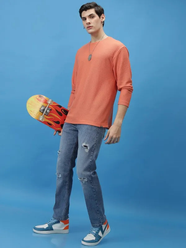 Premium Men’s Light Blue Straight Fit Highly Distressed Stretchable Jeans for Casual and Street Style Outfits
