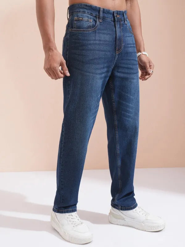 Lightweight Men’s Blue Relaxed Fit Jeans for Flexible, All-Day Comfort