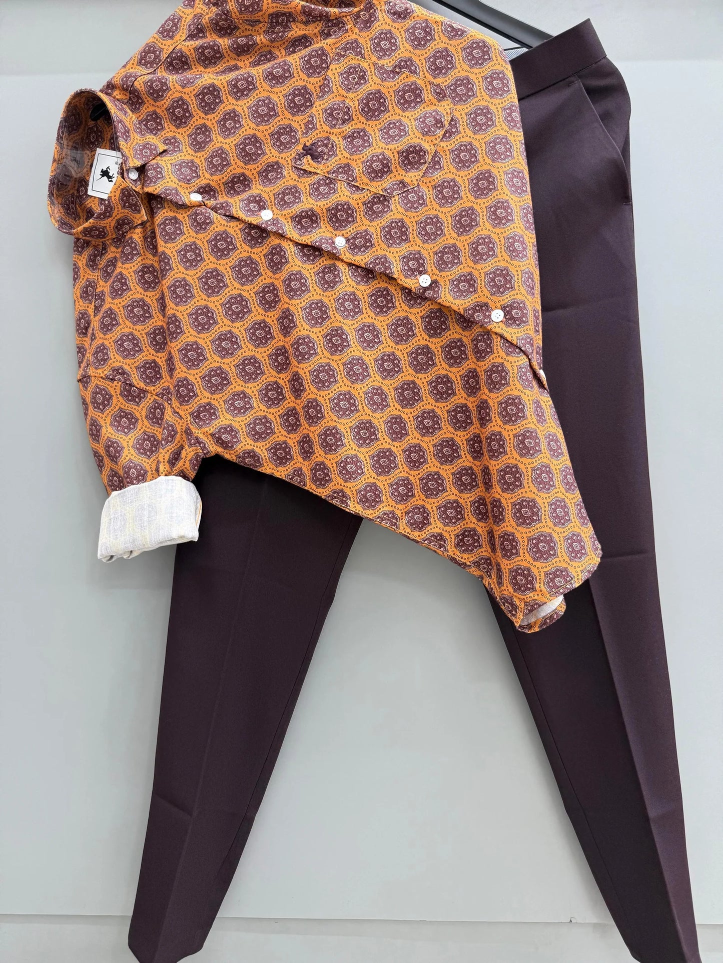 Printed Shirt with Matching Pant for Versatile Semi-Formal Looks