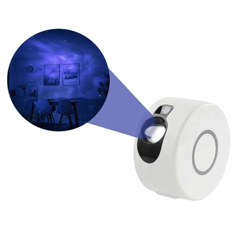 Upgraded Galaxy Projector with Rotating Laser Lights and Bluetooth Speaker Type-C Powered