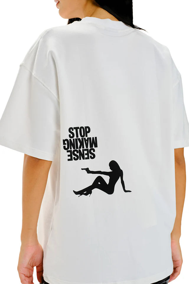 Stylish Stop Making Sense Oversized T-Shirt with Loose Boxy Fit for Casual Streetwear