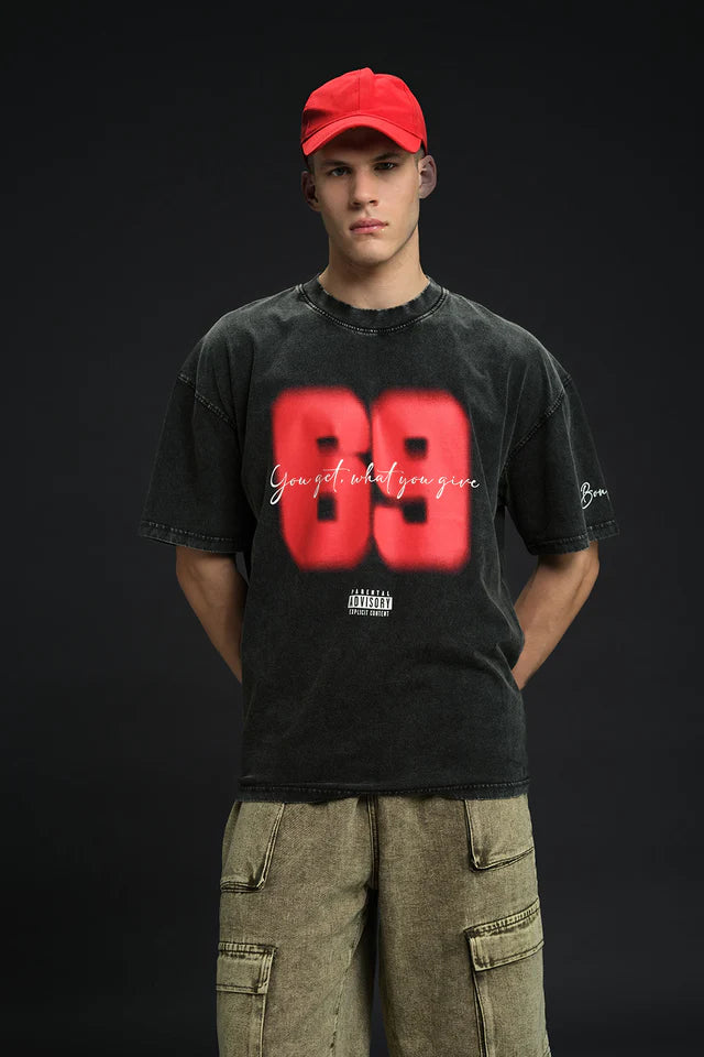 Trendy Men’s The 69 Theory Oversized T-Shirt