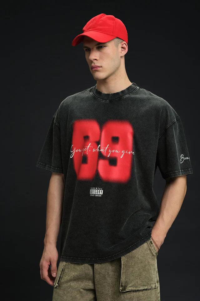 Trendy Men’s The 69 Theory Oversized T-Shirt