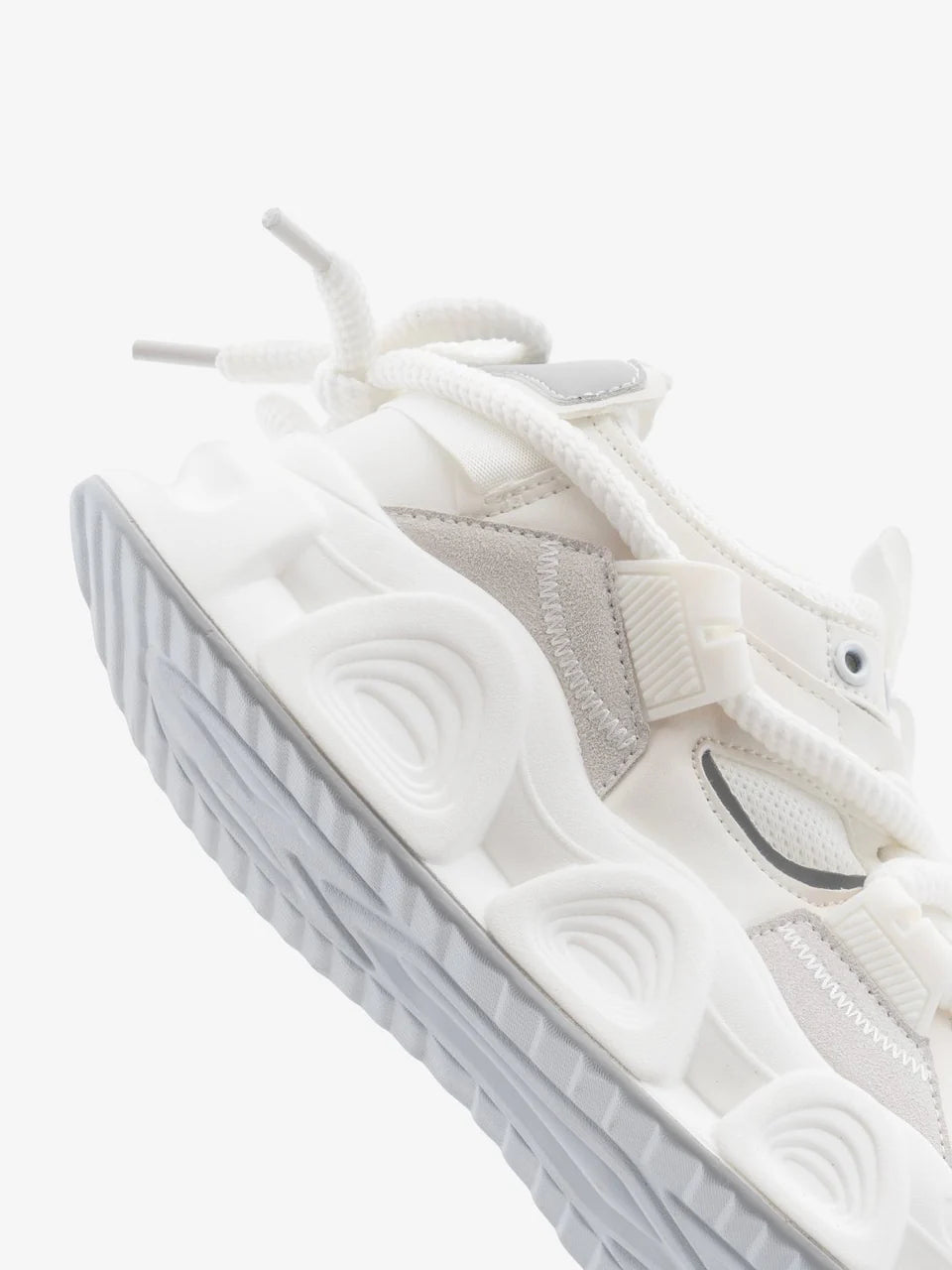 White High Heel Unisex Chunky Sole Sneakers