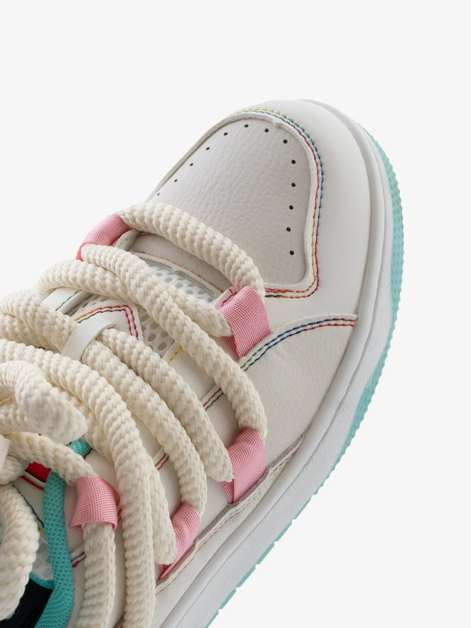 Classic Urban Mint Pink Flat Low Top Sneakers for Women with Durable Rubber Outsole