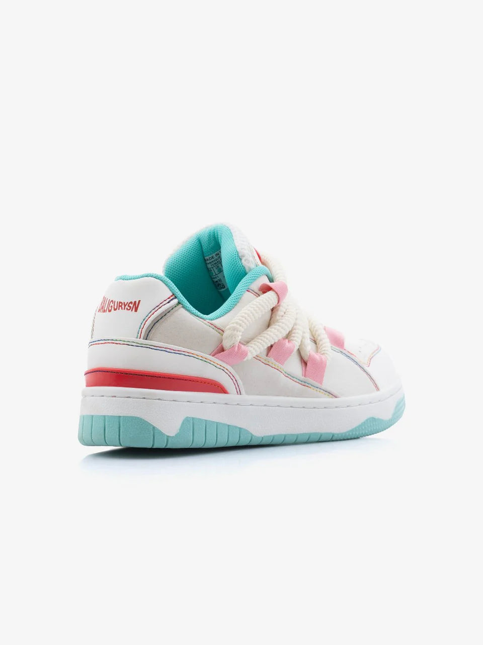 Classic Urban Mint Pink Flat Low Top Sneakers for Women with Durable Rubber Outsole