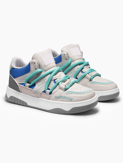 Stylish Blue Sneakers for Women with Breathable Upper and Modern Design