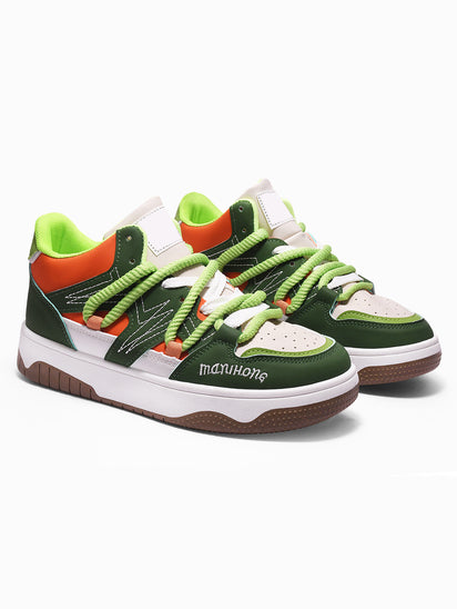 Women’s Sailor Green Sneakers with Comfortable Cushioned Sole