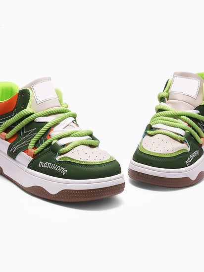 Women’s Sailor Green Sneakers with Comfortable Cushioned Sole