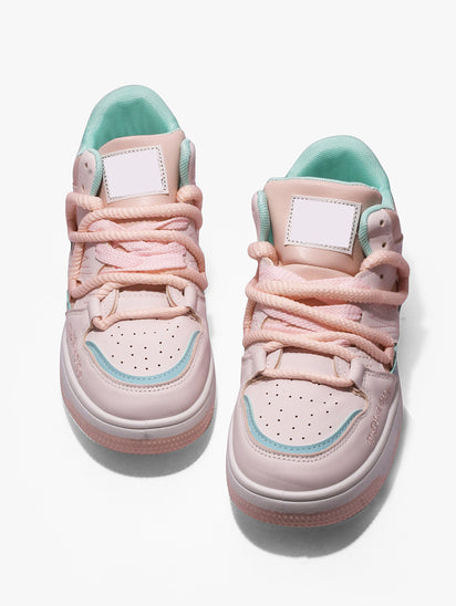 Women’s Sailor Pink Sneakers with Comfortable Cushioned Sole