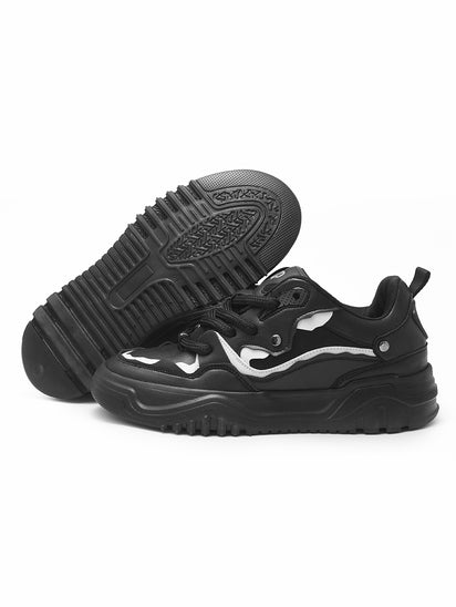Premium Funky Dunks Black Sneakers for Men with Durable Sole and Everyday Appeal