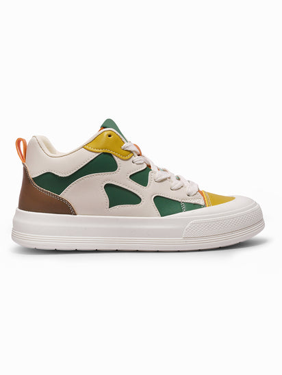 Classic Clara Green Sneakers for Women with Durable Rubber Outsole