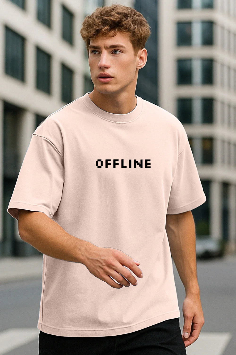 Trendy Less Scrolling Oversized T-Shirt with Comfortable Loose Fit for Everyday Wear