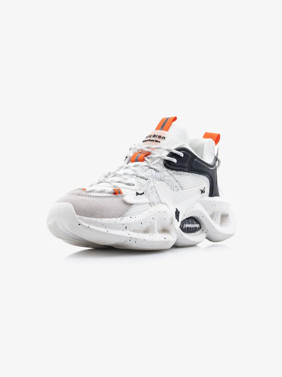 Stylish Singalmaha White Chunky Sole Premium Sneakers with Sleek Designer Look
