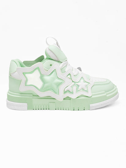Astron White Green Sneakers with Sleek Design, Comfortable Fit, and Everyday Street Style Appeal