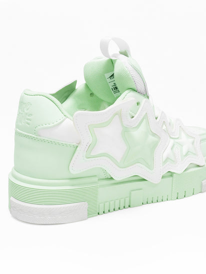 Astron White Green Sneakers with Sleek Design, Comfortable Fit, and Everyday Street Style Appeal