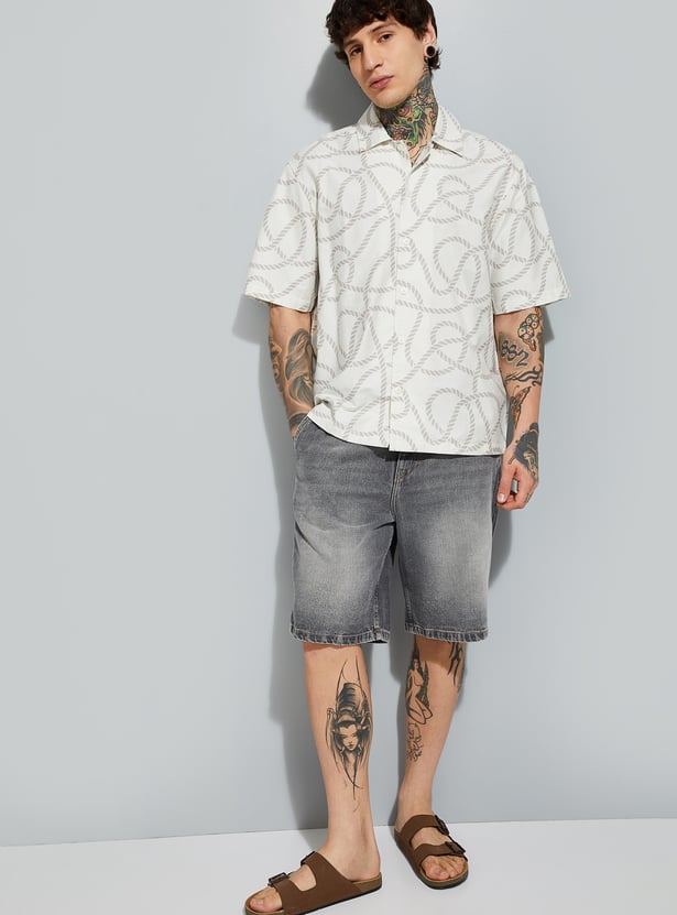 Classic Men’s Printed Relaxed Fit Shirt