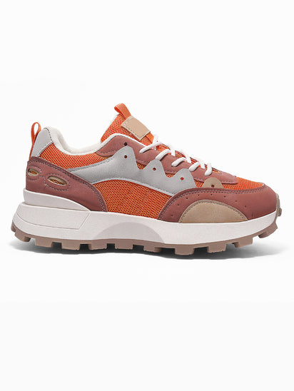 Stylish Windsy Orange Sneakers for Women with Breathable Upper and Modern Design
