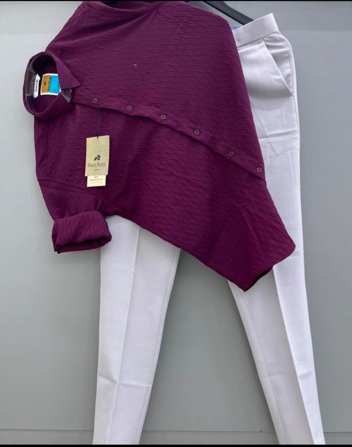 Stylish Men’s Combo Set with Shirt and Pant for Office and Daily Wear