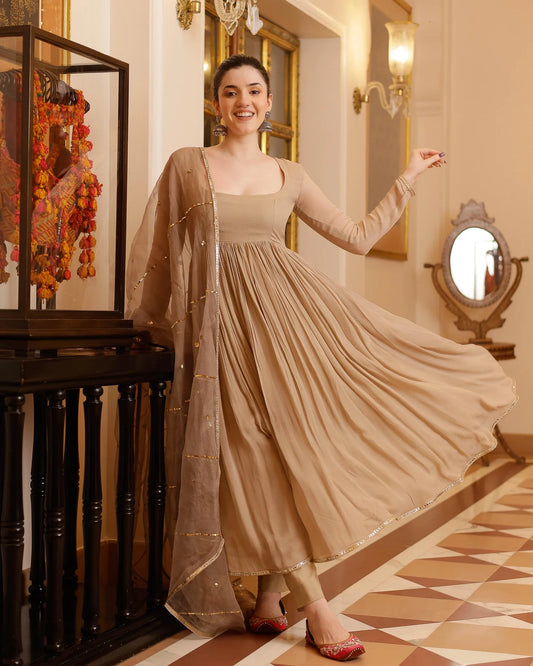 Ekani Gotapatti Georgette Suit Set For Women