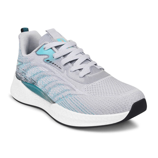 Stylish Grey Green Lifestyle Men’s Running Shoes with Breathable Upper and Durable Sole