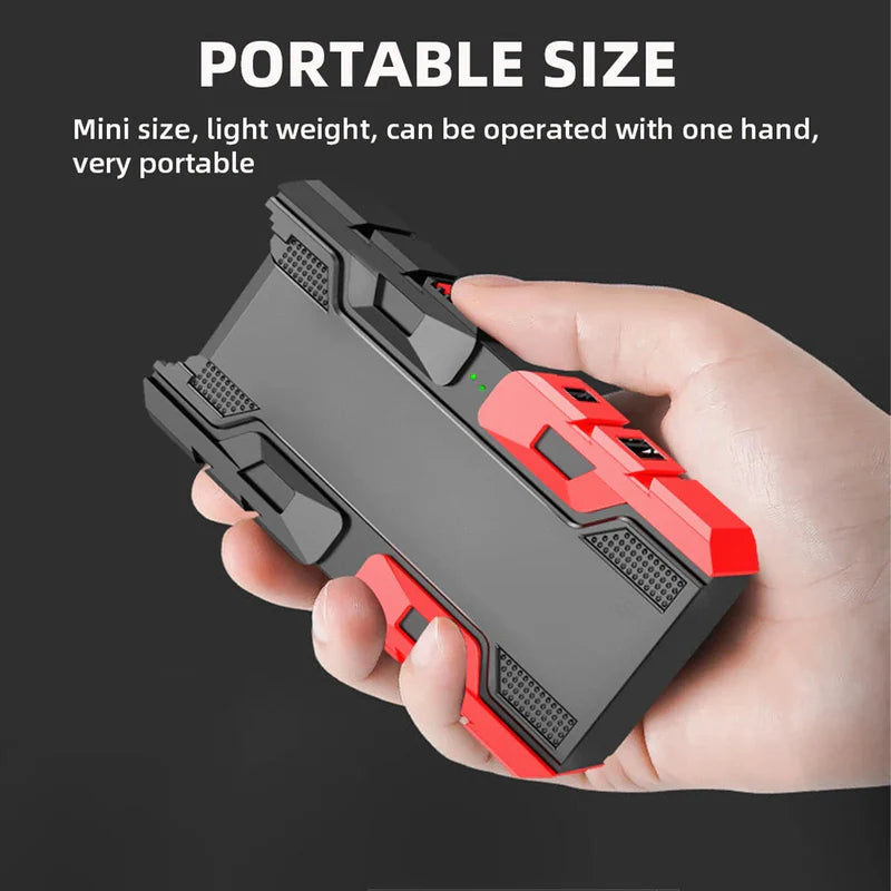 Portable Mini Power Bank with Integrated LED Flashlight for Charging and Emergency Lighting