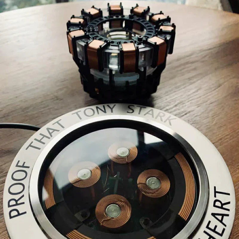 Floating Arc Reactor Display Decorative Collectible Replica for Superhero Lovers and Collectors