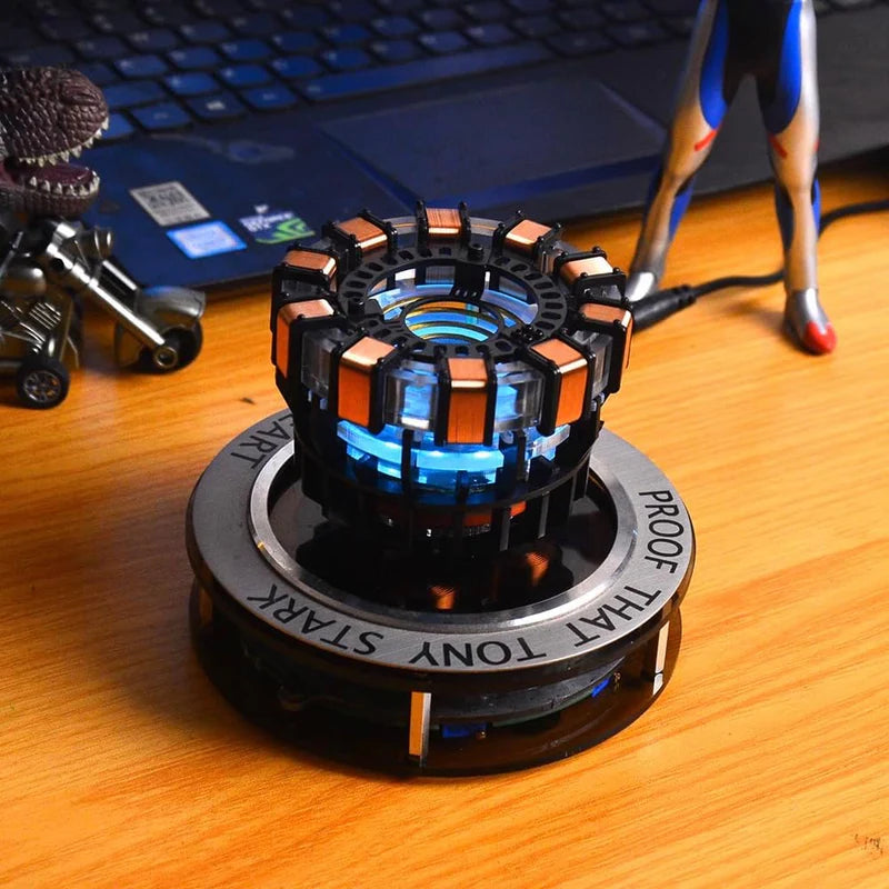 Floating Arc Reactor Display Decorative Collectible Replica for Superhero Lovers and Collectors