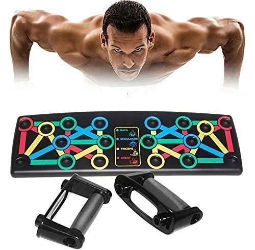 Home Exercise Push-Up Board with Non-Slip Base Muscle Targeting for Chest Arms Back and Core Strength