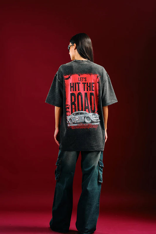 Women’s Asphalt Legend Oversized T-Shirt with Trendy Streetwear Design and Comfortable Fit