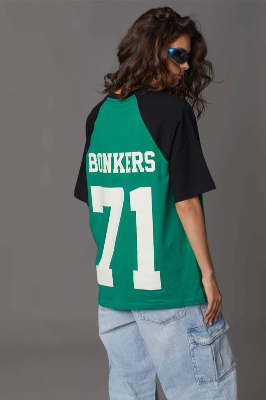 Sports Dept Oversized T-Shirt for Women with Trendy Graphic Print and Relaxed Fit