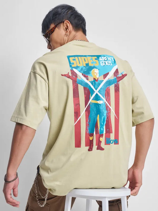 Nude The Boys Printed Round Neck Oversized Fit T-Shirt